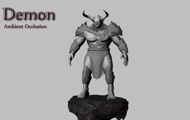 Demon Armor - AO Render