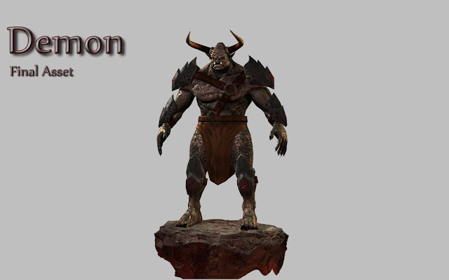 Demon race armor textured