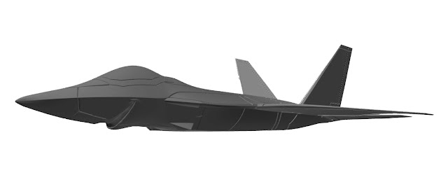 F22 digital maquette